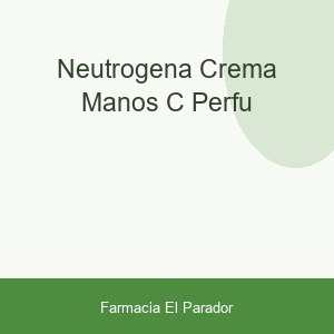 NEUTROGENA CREMA MANOS C/PERFU