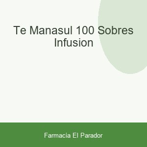 TE MANASUL 100 SOBRES INFUSION