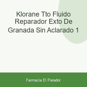 KLORANE TTO FLUIDO REPARADOR EXTO DE GRANADA  SIN ACLARADO 1