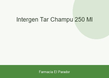 INTERGEN-TAR CHAMPU  250 ML