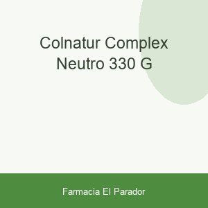 COLNATUR COMPLEX NEUTRO 330 G