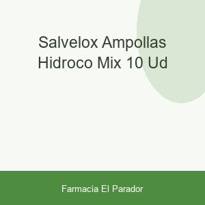 SALVELOX AMPOLLAS HIDROCO MIX 10 UD