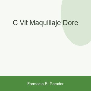 C-VIT MAQUILLAJE DORE