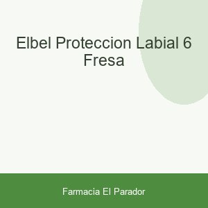 ELBEL PROTECCION LABIAL 6 FRESA