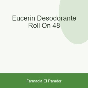 EUCERIN DESODORANTE ROLL-ON 48
