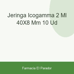 JERINGA ICOGAMMA 2 ML 40X8 MM 10 UD
