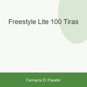 FREESTYLE LITE 100 TIRAS
