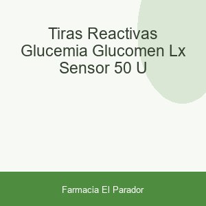 TIRAS REACTIVAS GLUCEMIA GLUCOMEN LX SENSOR 50 U