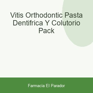 VITIS ORTHODONTIC PASTA DENTIFRICA Y COLUTORIO  PACK