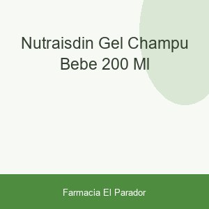 NUTRAISDIN GEL CHAMPU BEBE 200 ML