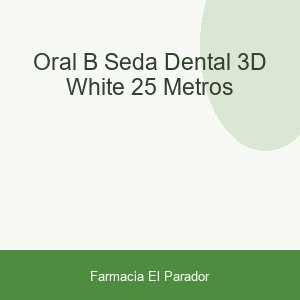ORAL B SEDA DENTAL 3D  WHITE 25 METROS