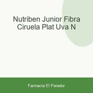 NUTRIBEN JUNIOR FIBRA CIRUELA PLAT UVA N
