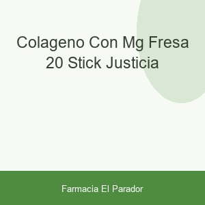 COLAGENO CON MG FRESA 20 STICK  JUSTICIA