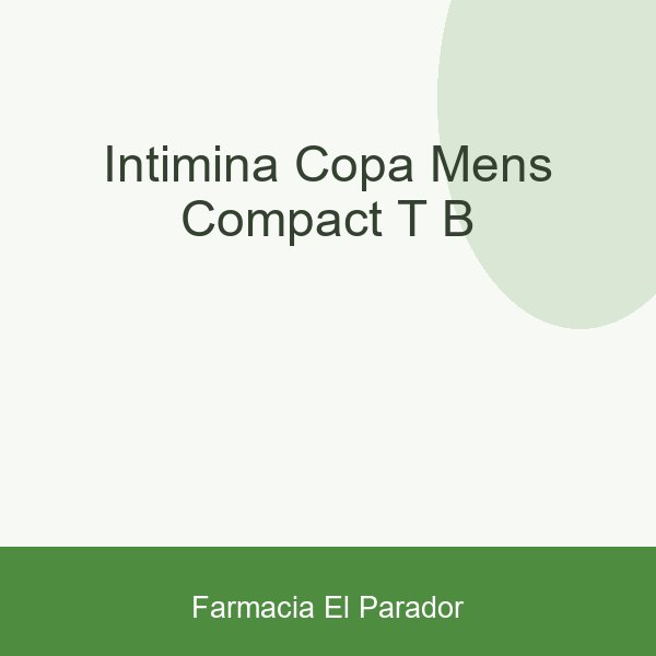 INTIMINA COPA MENS COMPACT T/B