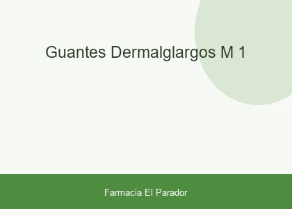 GUANTES DERM.ALG.LARGOS M-1