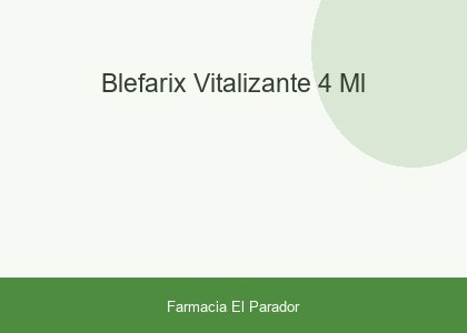 BLEFARIX VITALIZANTE 4 ML