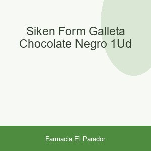 Siken Form Galleta Chocolate Negro 1ud