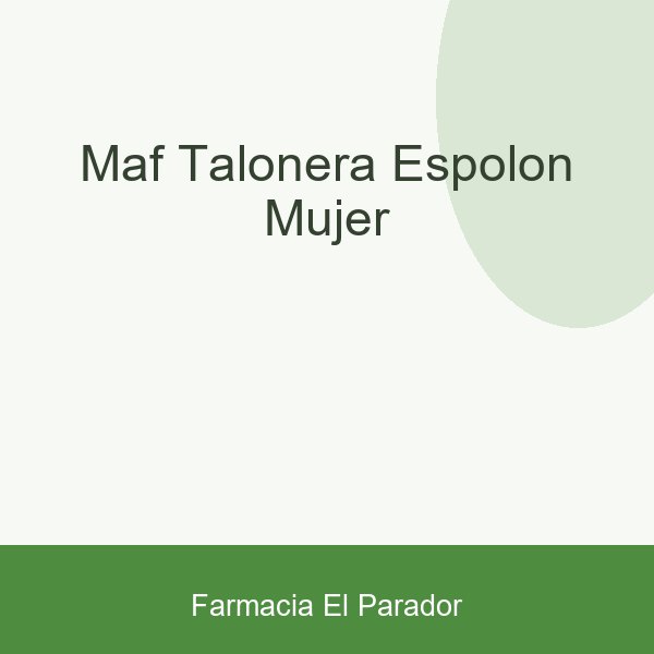Maf Talonera Espolon Mujer