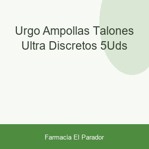 Urgo Ampollas Talones Ultra Discretos 5uds