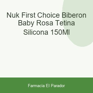 Nuk First Choice Biberón Baby Rosa Tetina Silicona 150ml