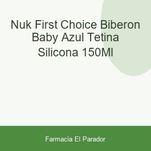 Nuk First Choice Biberón Baby Azul Tetina Silicona 150ml