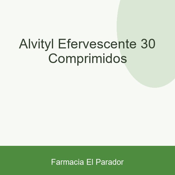 Alvityl Efervescente 30 Comprimidos
