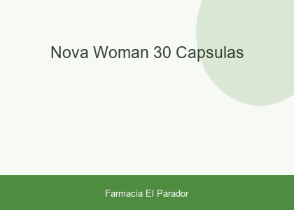 Nova Woman 30 Cápsulas