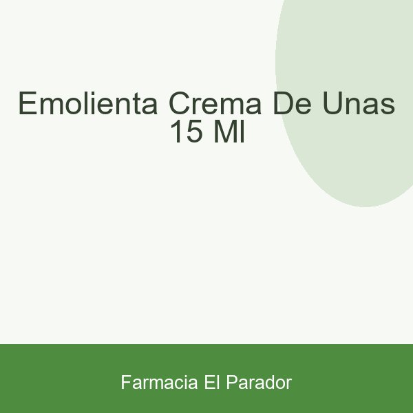 Emolienta Crema de Uñas 15 Ml