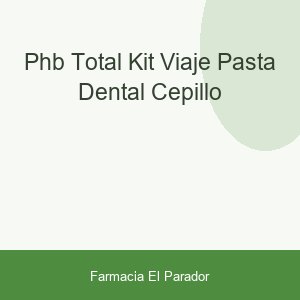 Phb Total Kit Viaje Pasta Dental + Cepillo