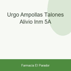 Urgo Ampollas Talones Alivio Inm 5a