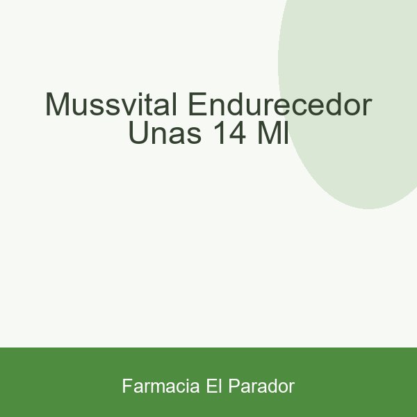 Mussvital Endurecedor Uñas 14 Ml
