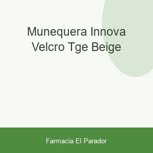 Muñequera Innova Velcro Tge Beige