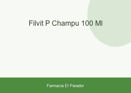 Filvit P Champu 100 Ml