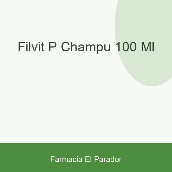 Filvit P Champu 100 Ml