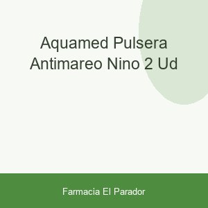 Aquamed Pulsera Antimareo Niño 2 Ud