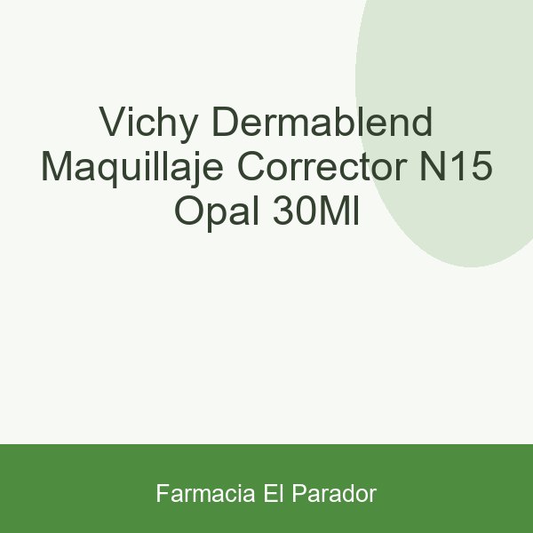 Vichy Dermablend Maquillaje Corrector Nº15 Opal 30ml