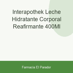 Interapothek Leche Hidratante Corporal Reafirmante 400ml