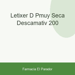 Letixer D P.muy Seca Descamativ 200