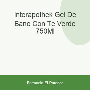Interapothek Gel de Baño con Té Verde 750ml