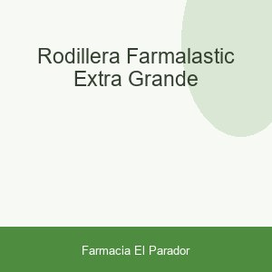 Rodillera Farmalastic Extra Grande