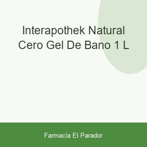 Interapothek Natural Cero Gel de Baño 1 L