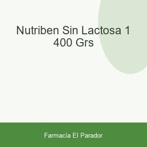 Nutriben sin Lactosa 1 400 Grs