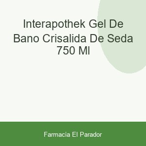 Interapothek Gel de Baño Crisálida de Seda 750 Ml