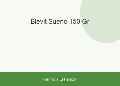Blevit Sueño 150 gr