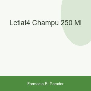 Letiat4 Champu 250 Ml