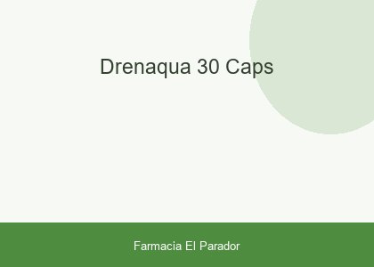 Drenaqua 30 Caps