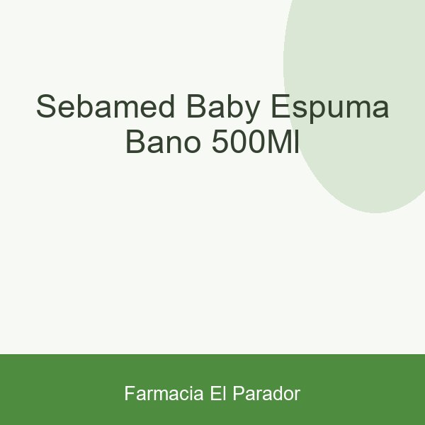 Sebamed Baby Espuma Baño 500ml