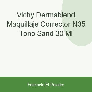 Vichy Dermablend Maquillaje Corrector Nº35 Tono Sand 30 ml