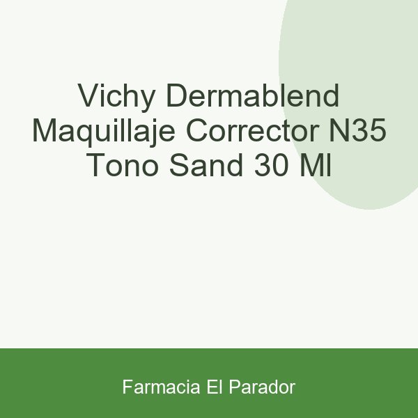 Vichy Dermablend Maquillaje Corrector Nº35 Tono Sand 30 ml