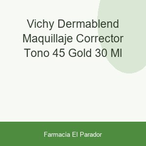 Vichy Dermablend Maquillaje Corrector Tono 45 Gold 30 ml